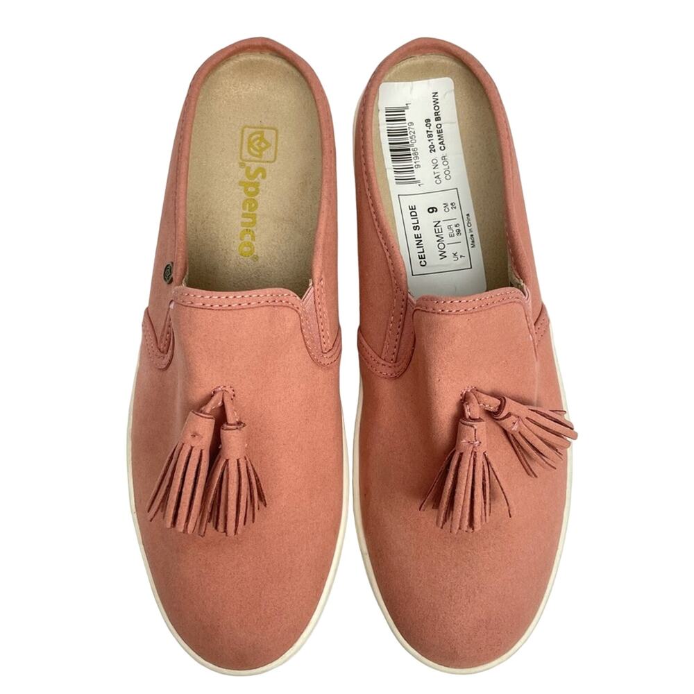 Spenco | Celine Pink Tassel Orthotic Slide Mules